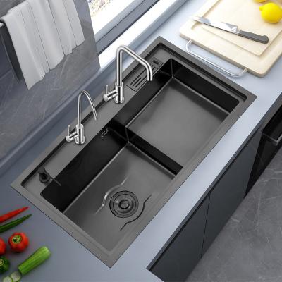 China Without Faucet High tech kitchen sinks china modern countertop stainless steel kitchen sink for sale