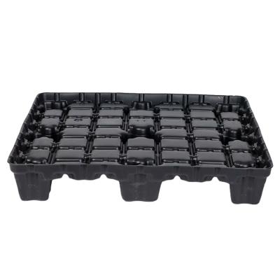 China Large Double Side Stackable Heavy Duty Industrial Price Black Load Capacity Plastic Pallet for sale