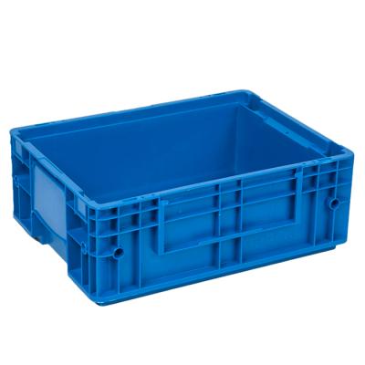 China Recyclable VDA Certified KLT Plastic Crate Stable Customized Logistics Eco - Friendly Box For Auto Parts Storage for sale