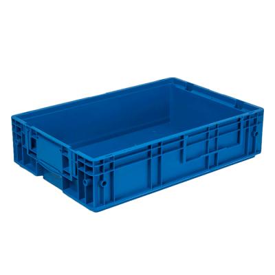 China VDA Standard 100% New Recyclable Material Turnover Box For Warehouse Storage Stackable Container Rectangular Logistics Crate for sale