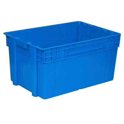 China Save Space Supermarket Use Plastic Stackable Checkout Box Stackable for sale