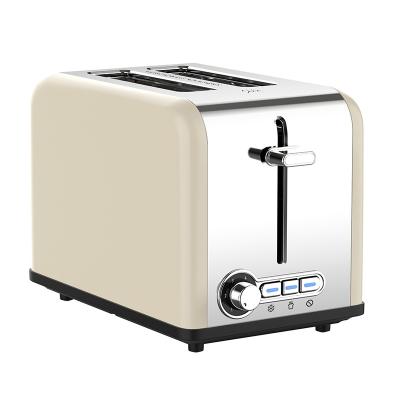 China High Efficiency Stainless Steel Bread Toaster 2 Slice Mini Kitchen Toaster For Pop Breakfast Automatic Toaster for sale