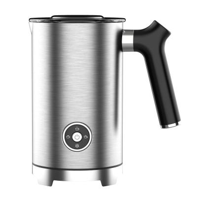 China Viable New Style Electric Milk Frother Handle Coffee Foamer Stainless Steel Coffee Milk Heater For Latte for sale