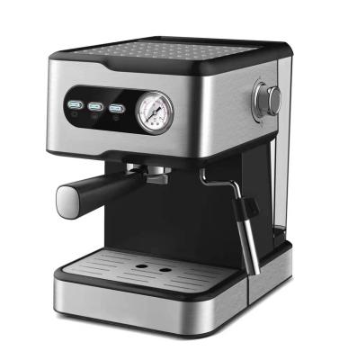 China Coffee Maker New Design Espresso Coffee Maker With Thermometer Home Appliance Automatic Small Portable Espresso Machine For Cappuccino for sale