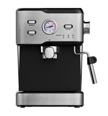 China Multifunctional Smart Coffee Machine Coffee Maker Kitchen Appliances 15 Bars Pump Professional Espresso Machine with Stainless Steel Milk Frother for sale