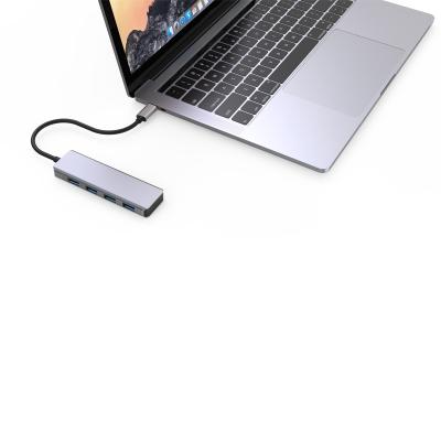 China Aluminum+ABS wholesale promotion powered best usb 3.0 usb c usb 4 port 2021 for sale