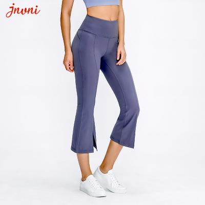 China Van de de Slijtagefabriek van de Luturyyoga de Vrouwen Naakt Gevoel Geflakkerd Roma Trousers Amazon Activewear Suppliers Te koop