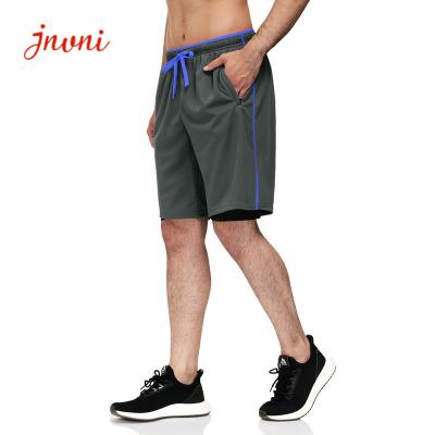 China o Activewear dos homens 100gsm assenta o short de corrida do exercício 2-In-1 7