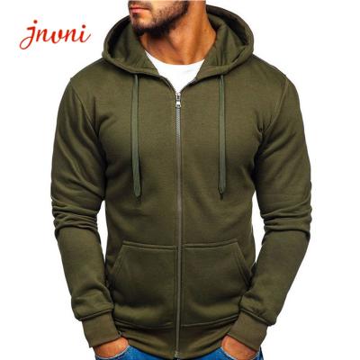 China Der vollen Männer machen oben Hoodie-Jacke langärmligen Hoodie-Leichtgewichtler Reißverschluss zu zu verkaufen