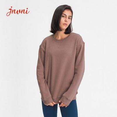 China Polyester-Frauen-Trainings-Kapuzenpulli-leichtes runden Halsausschnitts des 60% Baumwolle40% Sweatshirt zu verkaufen