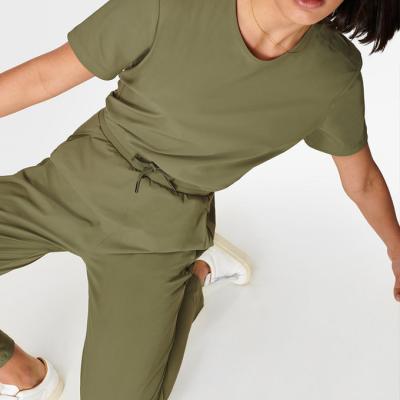 China Der Loungewear-Satz 4 Weisen-dehnbarer Frauen Nylonspandex-loser Yoga-Overall zu verkaufen