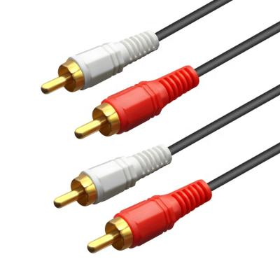 China 2RCA camera to 2RCA AV audio cable male to stereo aux cord. masculine for sale