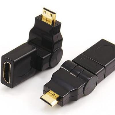 China audio & Mini HDTV Male Video Adapter to HDTV Female Adapter 360 Degree Rotating for sale