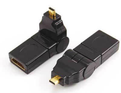 China audio & Micro HDTV Video Adapter Male To HDTV Female Adapter Rotating 360* for sale