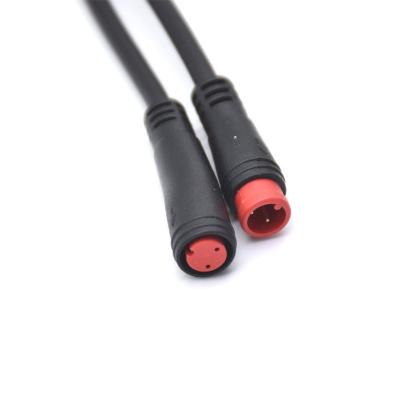 China Copper 2 core outdoor solar waterproof led m8 wire waterproof pvc mini plug waterproof connecting wire for sale