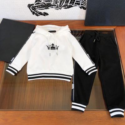 China Motorcycle & Promotional Good Quality Biker Kids Boys Sweat Suit 2 Piece Autumn Pullover Hoodie Kids Sports Suit for sale