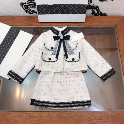 China New GRAND STREET big children's autumn and coat Western sunbathing winter outfit fashionable woolen skirt for sale