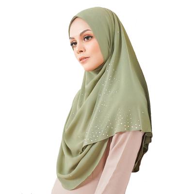 China Sale Feeling Women Abaya Dubai Ladies Chiffon Arab Chiffon Shawl Wholesale Special Hot Smooth Soft Headscarf Arab Chiffon Shawl for sale