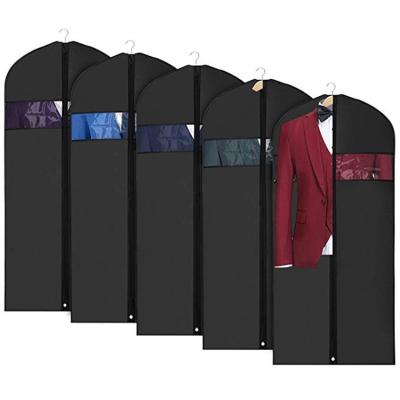 China Wholesale Custom Folding Garment Suit Dress Cover Eco-friendly Nonwoven Garment Bag Washable for sale