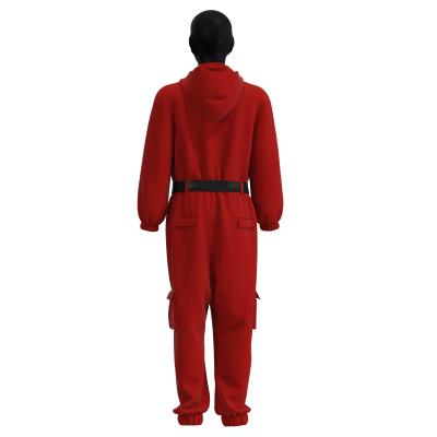 China Popular READY TO SHIP New Design Squid Game Costume Unisex Tracksuit Clothing Red Overalls for sale