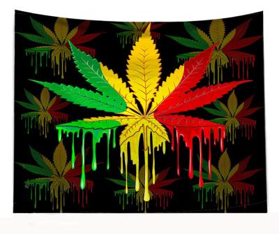 China Home Tapestry Art Tapiz 3D Printing Maple Leaf Anti-pilling Decor Wall Hanging Tapestry Custom Bedroom Decor for sale