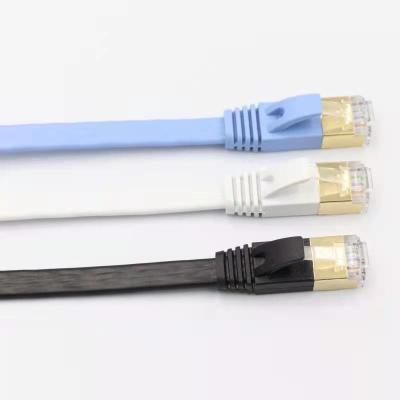 China Customized Telecom Communication As /Cca PVC Rj45 8p8c Cat 5 Ethernet 5e 6 6a 7 Lan Network Cable Flat Cable for sale