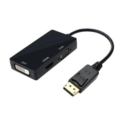 China Camera DP Displayport To HDTV DVI VGA Converter DP 3 In 1 Adapter For PC Computer for sale