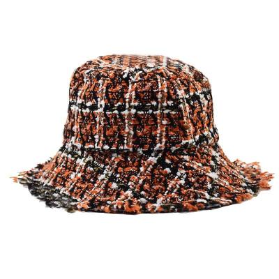 China Picture fashion All-match casual wash cow print tassels stitching men and women hip-hop hats bucket hat wholesale hat for sale