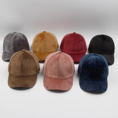 China Custom Wholesale COMMON Logo Warm Winter Blank Velvet Dad Hat for sale