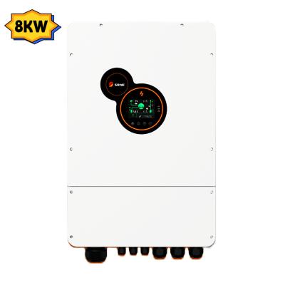 China SRNE HES4880S200-H 8KW 8000W On Grid Off Grid Hybrid Solar Power Inverter Price 700mm*400mm*240mm for sale