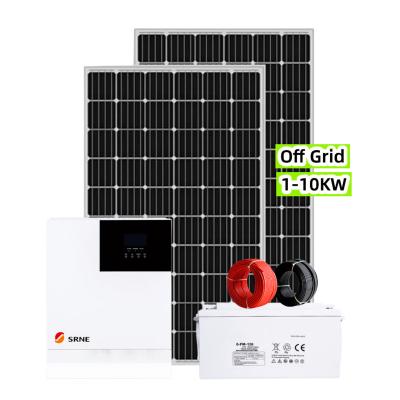 China 1KW 3KW 5kKW 8KW 10KW Full Set Grid Tied House Home Use Solar Power Energy Storage System For Home for sale