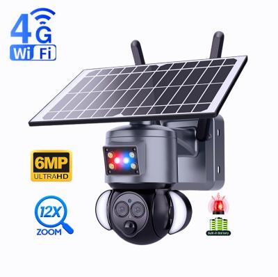 China HD 6MP 12X Zoom Grade Home Industrial Farmhouse Wifi 4G Sim Card Network IP PTZ Security CCTV Outdoor Wireless Solar Camera 02-ST-558 for sale