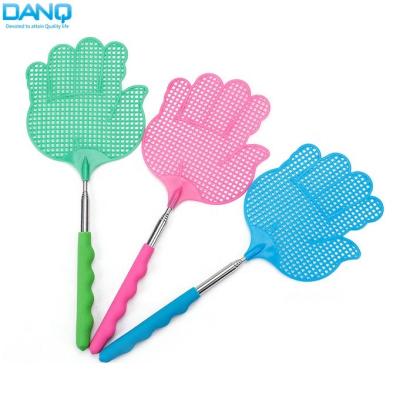 China DANQ TFS03 Durable Handle Retractable Plastic Extendable Fly Swatter Telescopic Fly Swatter for sale