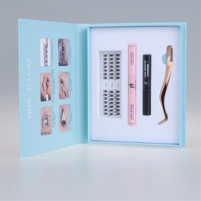 China Natural Super Soft Bunch Eyelash Extensions 30D Natural 40D Segmented Bunch Lashes for sale