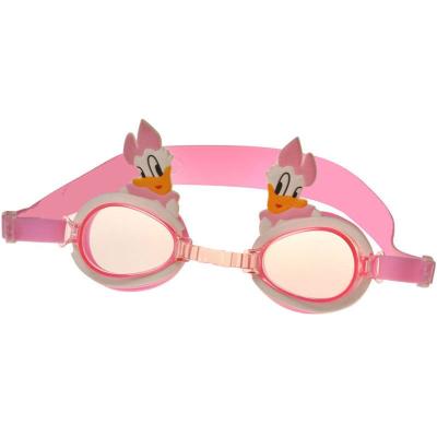 China Durable/Generous PC Lens anti-fog silicone google with cartoon pads comfortable and cute kids swimming goggles for sale