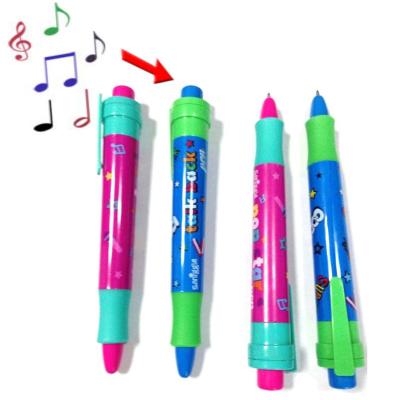 China Promotional Creative Voice Gift Cartoon Children Musical Pen Advertising Pen Musical Sound Recorder Audio Pen for sale