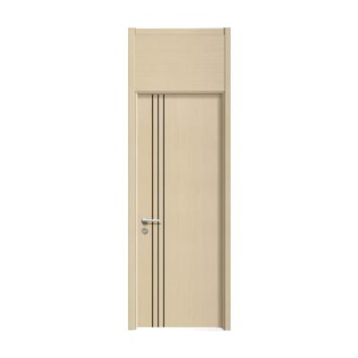 China Sound Insulation Wood Grain Texture Plate Zero Wood Door Zero Interior Modern Free Painted Melamine Door for sale