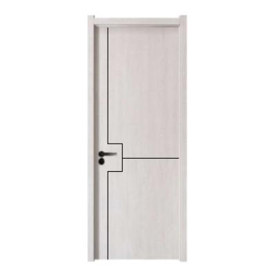 China Hot-selling Product HJ-0200 Modern Melamine Wood Door Indoor Sprayless Landing Door à venda