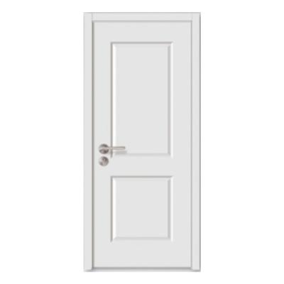 中国 HJ-0600 Modern High Security Primer White Panel Door Paint Freestanding Solid Color Interior Door 販売のため