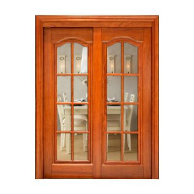 中国 Best Selling Sound Insulation Durable Interior Solid Timber Walnut Wooden Door Design 販売のため