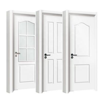 Cina Waterproof Contemporary Cheap Price White Wooden MDF Interior Door in vendita