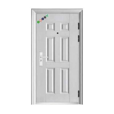 China Anti-theft indoor sound insulation reinforced steel door durable wooden steel door entrance security door Te koop