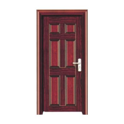 China America Quality Steel Wood Door Anti-theft Door Security Steel Te koop