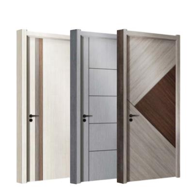 China Sound Insulation Bedroom Laminate Door Designs Melamine Environmental Free Painted Interior Wooden Door for sale