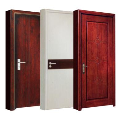 China Wooden Sound Insulation Painted Moisture-proof Timber Door Engineer Wood Veneer Door for sale