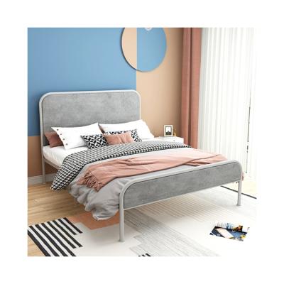 China (Size) Modern Design Adjustable Hot Sale Bedroom Upholstered Beds Platform Bed Frame Velvet Headboard Luxury Custom for sale