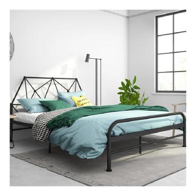 China Wholesale Promotional Cheap Storage Factory Supply RTS High Quality Customize Metal Bed Frame Iron Bed for sale