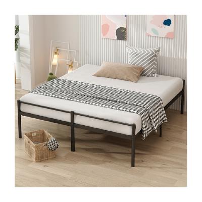 China Storage Modern Design Carbon Steel Pedestal Bed Frame Easy Assemble Metal Platform Beds for sale