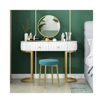 China Luxury Modern Furniture Drawer Makeup Dresser Bedroom Table Vanity Cabinet Mirror Dressing Table for sale