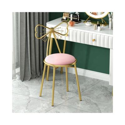 China Modern Luxury Metal Adjustable Frame Bedroom Dressing Table Chair Living Room Butterfly Chair Stool Furniture (Others) for sale